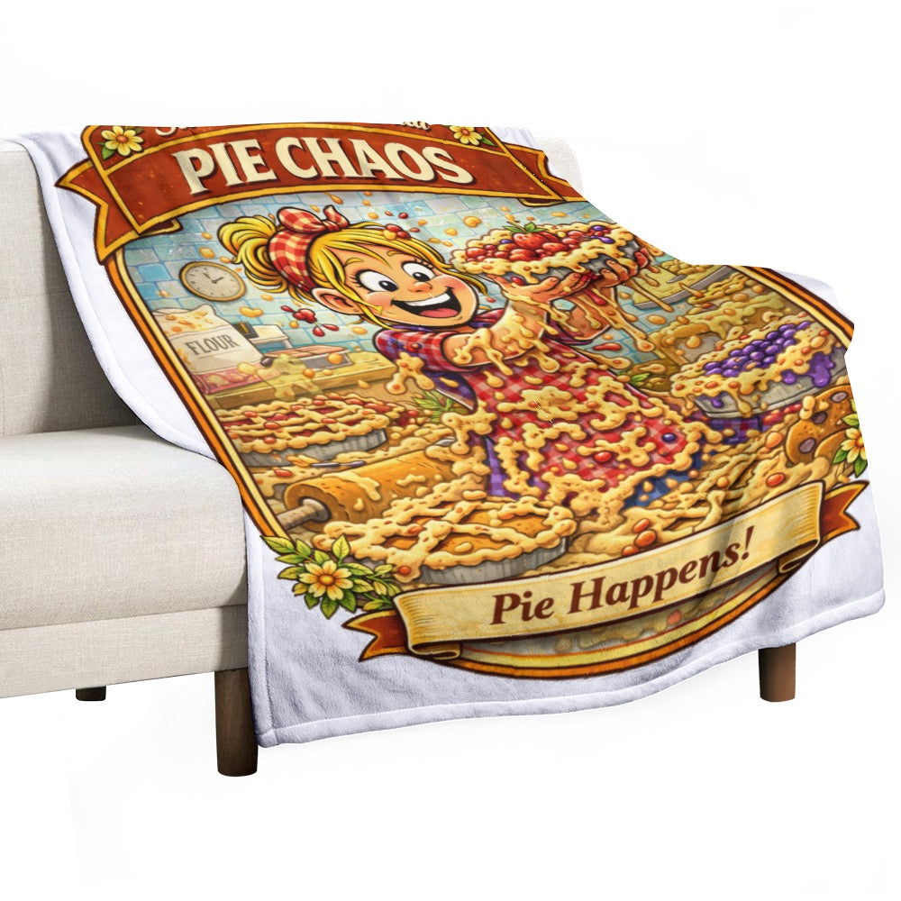 Ultra-Soft Flannel Blanket Pie  chaos