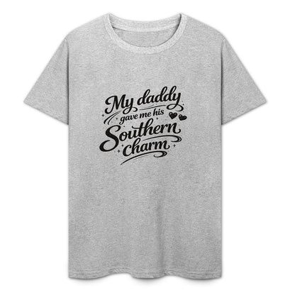 New Pure cotton short sleeved T-shirt I got my charm for my daddy