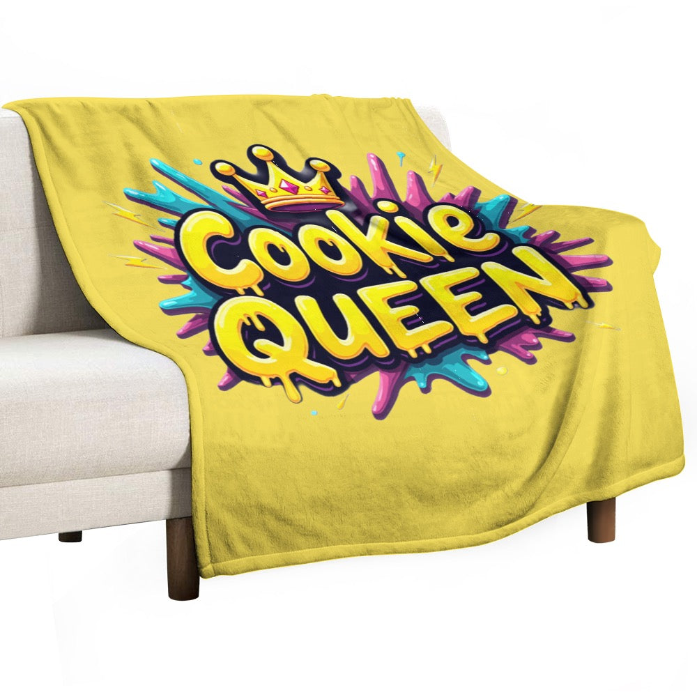 Ultra-Soft Flannel Blanket Cookie queen