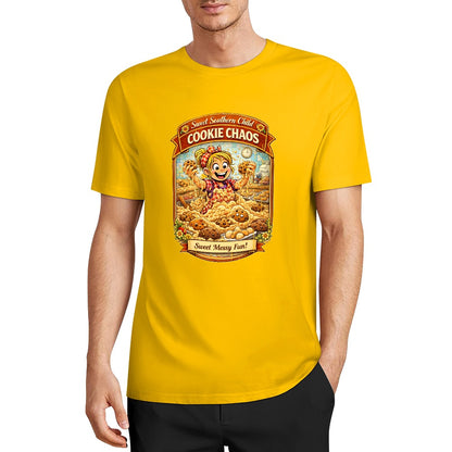 New Pure cotton short sleeved T-shirt Cookie  chaos