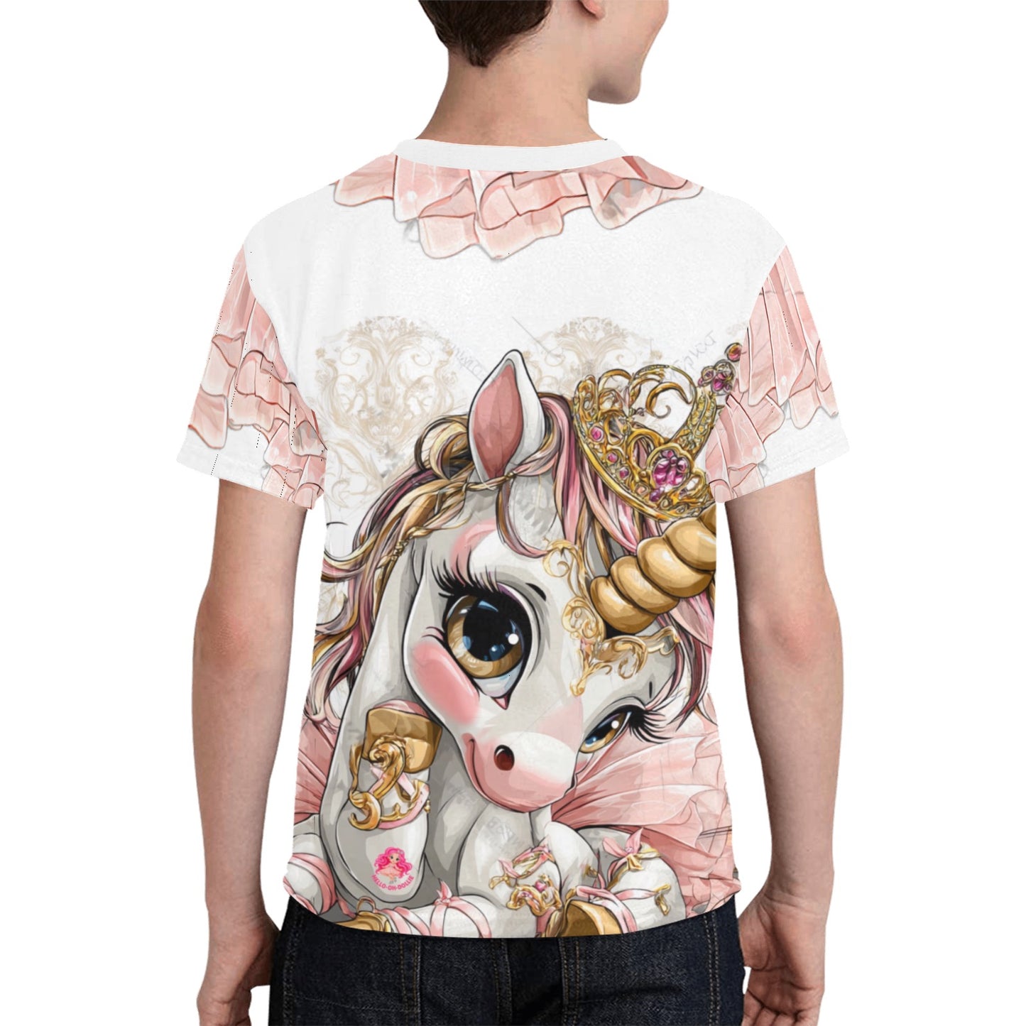 Ballet unicorn Kids' All Over Print T-shirt(ModelT65)