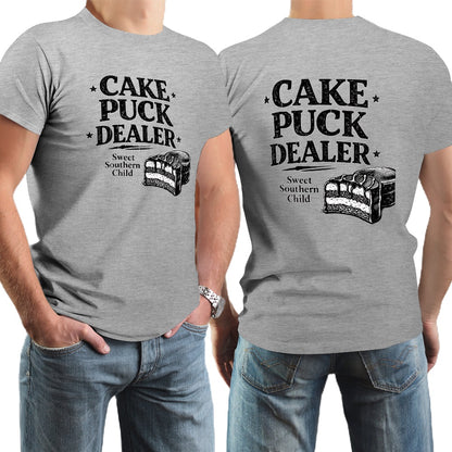 New High quality Men's T-shirt 100% Cotton cake puck dealer