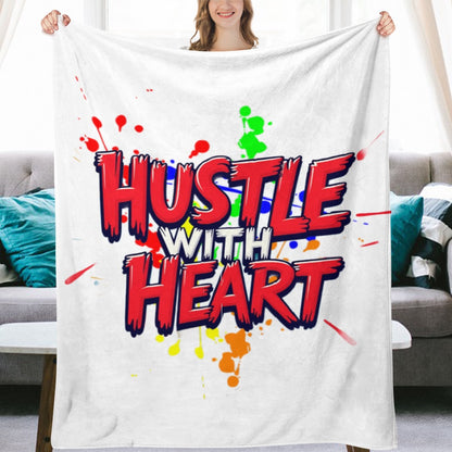 Ultra-Soft Flannel Blanket Hassle with heart