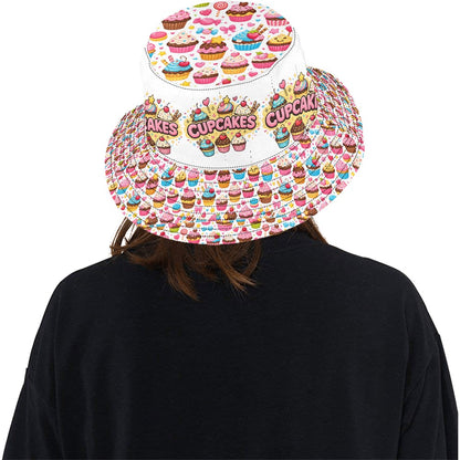 Cupcakes Women's All Over Print Bucket Hat