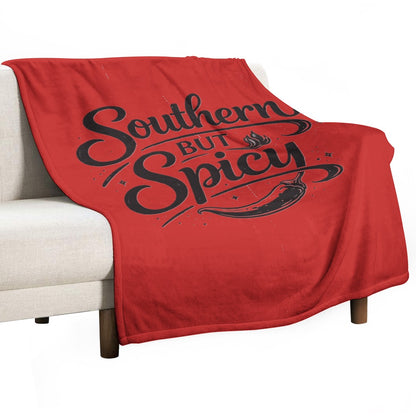 Ultra-Soft Flannel Blanket Southern but spicy