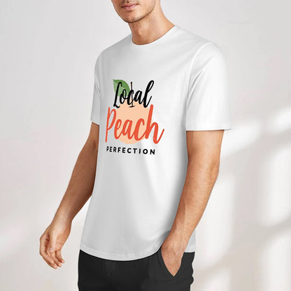 New Pure cotton short sleeved T-shirt local peach