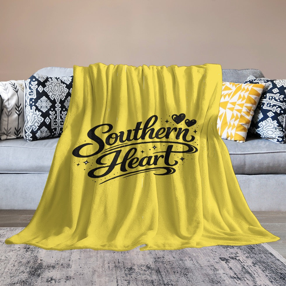 Ultra-Soft Flannel Blanket Southern heart