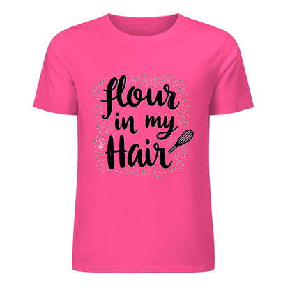 New Pure cotton short sleeved T-shirt Flour in my hair