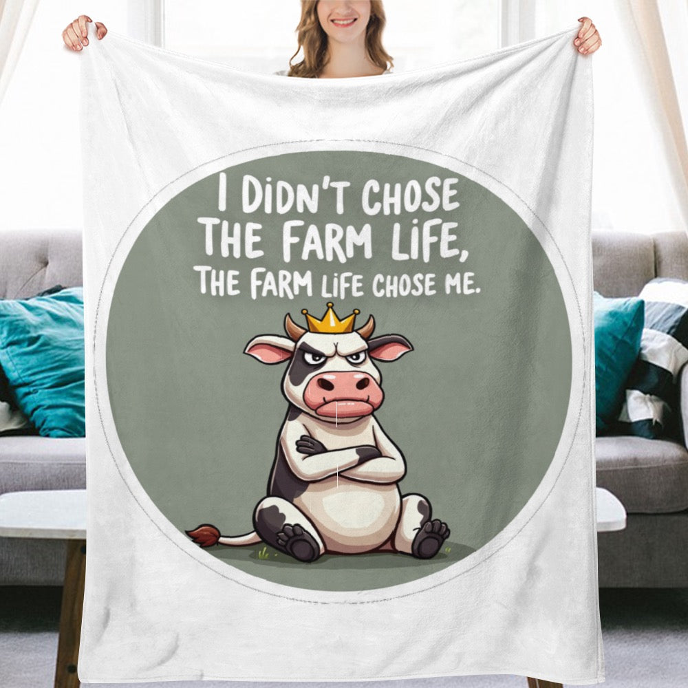 Ultra-Soft Flannel Blanket The FARM life chose me