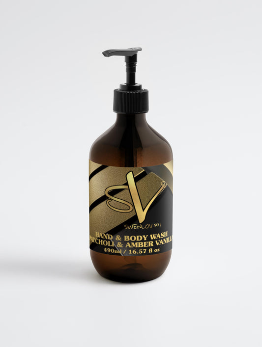 Hand & Body Wash, Patchouli & Amber Vanilla